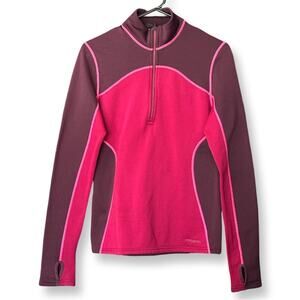Women's Patagonia Color Block Thermal Weight Zip-Neck Pullover